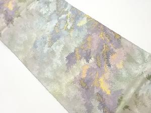 木々模様織出し袋帯